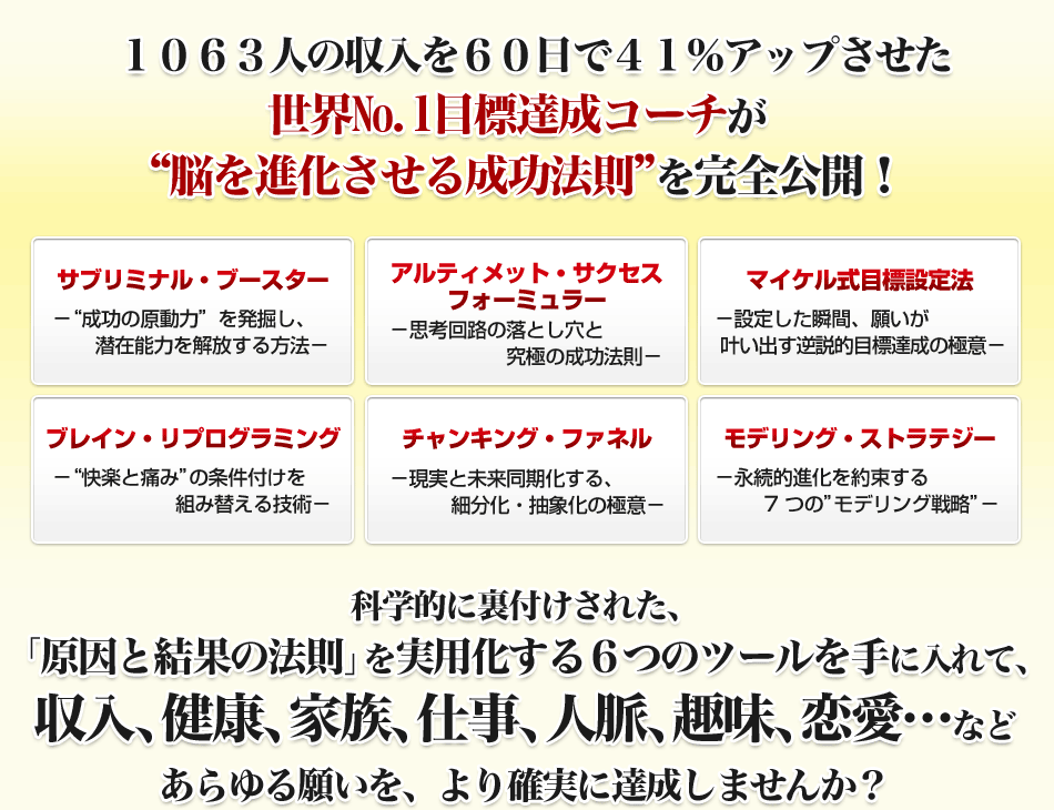 マイケル・ボルダック講演『原因と結果の科学』【スタンダードコース2名様】 | フォレスト出版